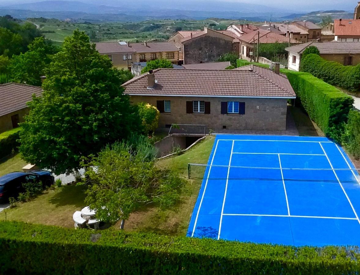Sagastienea Villa Con Piscina Y Tenis En La Rioja Samaniego Luaran gambar